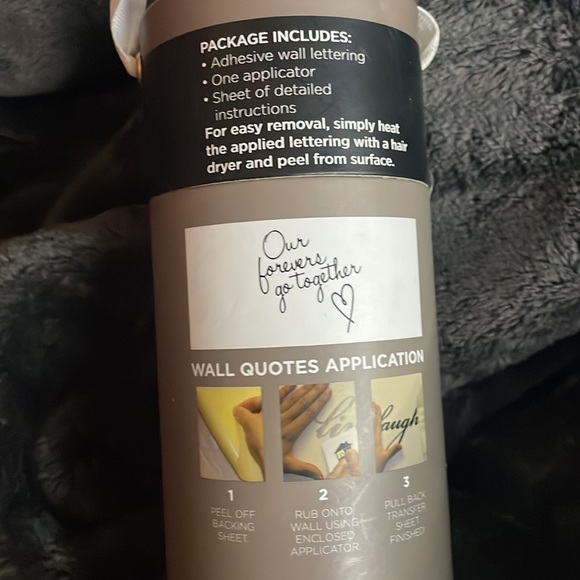 DCWV Designer Wall Lettering “Our Forevers go Together” Black Quote Cursive - Picture 5 of 7